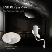 360° Rotating USB Galaxy Star Projector